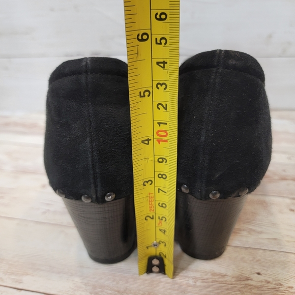 Dansko Nori black suede studded clog heels - Picture 8 of 13